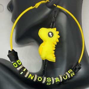 Yellow "DINOSAUR" Hoops